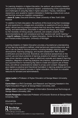 Learning Analytics in Higher Education