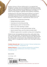 Problem Solving in Primary Mathematics