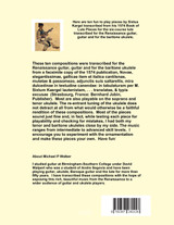 Sixtus Kargel Ten Lute Pieces Transcribed For the Renaissance Guitar and Baritone Ukulele In Tablature and Modern Notation