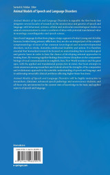 Animal Models of Speech and Language Disorders Animal Models of Speech and Language Disorders