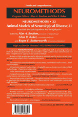 Animal Models of Neurological Disease, II