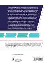Talent Development in School Talent Development in School