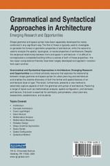 Grammatical and Syntactical Approaches in Architecture