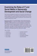 Examining the Roles of IT and Social Media in Democratic Development and Social Change Examining the Roles of IT and Social Media in Democratic Development and Social Change
