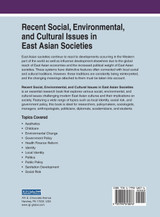 Recent Social, Environmental, and Cultural Issues in East Asian Societies