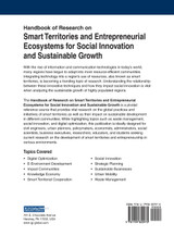 Handbook of Research on Smart Territories and Entrepreneurial Ecosystems for Social Innovation and Sustainable Growth