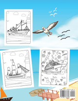 Ships And Boats Coloring Book