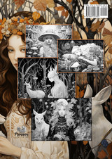 Dark Autumn Forest Coloring Book for Adults New Edition