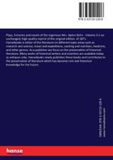 Plays, histories and novels of the ingenious Mrs. Aphra Behn Plays, histories and novels of the ingenious Mrs. Aphra Behn