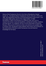 History of the Presbyterian Church in the Forks of Brandywine, Chester County, Pa. History of the Presbyterian Church in the Forks of Brandywine, Chester County, Pa.