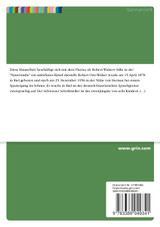 Robert Walsers Stille in der "Naturstudie". Von Ambivalenzen zum großen Einssein der Gegensätze