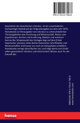 Geschichte der Griechischen Literatur Geschichte der Griechischen Literatur