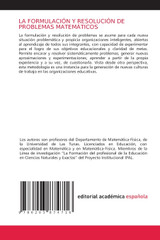 LA FORMULACIÓN Y RESOLUCIÓN DE PROBLEMAS MATEMÁTICOS LA FORMULACIÓN Y RESOLUCIÓN DE PROBLEMAS MATEMÁTICOS