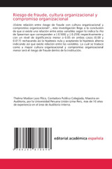 Riesgo de fraude, cultura organizacional y compromiso organizacional Riesgo de fraude, cultura organizacional y compromiso organizacional