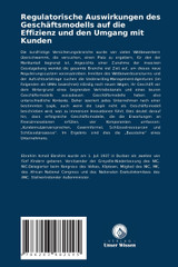 Regulatorische Auswirkungen des Geschäftsmodells auf die Effizienz und den Umgang mit Kunden Regulatorische Auswirkungen des Geschäftsmodells auf die Effizienz und den Umgang mit Kunden
