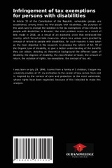 Infringement of tax exemptions for persons with disabilities