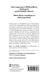 The Clinical Thinking of Wilfred Bion