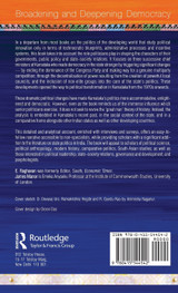 Broadening and Deepening Democracy Broadening and Deepening Democracy