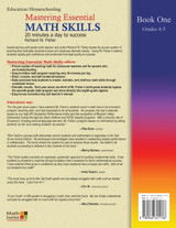 Mastering Essential Math Skills Book One, Grades 4-5