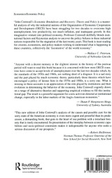 Economic Breakthrough and Recovery