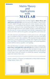 Matrix Theory and Applications with MATLAB