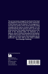 Freemason Burial Services with General Instructions