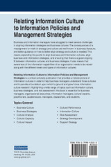 Relating Information Culture to Information Policies and Management Strategies