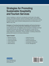 Strategies for Promoting Sustainable Hospitality and Tourism Services Strategies for Promoting Sustainable Hospitality and Tourism Services