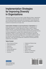 Implementation Strategies for Improving Diversity in Organizations