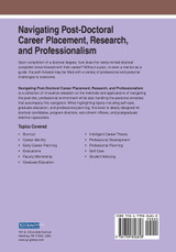 Navigating Post-Doctoral Career Placement, Research, and Professionalism