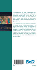 Les Confessions de Saint Augustin Les Confessions de Saint Augustin