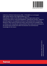 Collection of British Parliamentary Bills Collection of British Parliamentary Bills