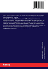 Origin of language and myths Origin of language and myths