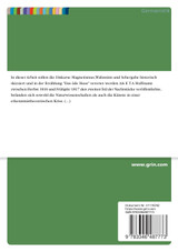 E. T. A Hoffmanns "Das öde Haus". Die Poetisierung der Diskurse des Magnetismus, Wahnsinns und der Sehergabe