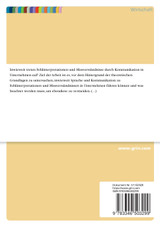 Missverständnisse und Fehlinterpretationen durch Sprache und Kommunikation in Unternehmen Missverständnisse und Fehlinterpretationen durch Sprache und Kommunikation in Unternehmen