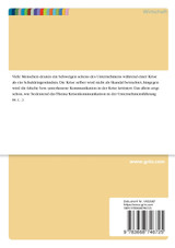 Präventive Maßnahmen der Krisenkommunikation aus Sicht der Unternehmensführung Präventive Maßnahmen der Krisenkommunikation aus Sicht der Unternehmensführung