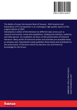 The Myths of Israel, the Ancient Book of Genesis The Myths of Israel, the Ancient Book of Genesis