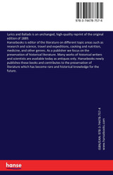 Lyrics and Ballads Lyrics and Ballads