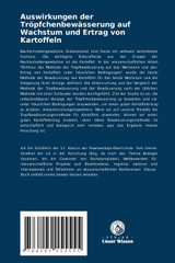 Auswirkungen der Tröpfchenbewässerung auf Wachstum und Ertrag von Kartoffeln Auswirkungen der Tröpfchenbewässerung auf Wachstum und Ertrag von Kartoffeln