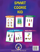 Smart Cookie Kid For 3-4 Year Olds Attention and Concentration Visual Memory Multiple Intelligences Motor Skills Book 1B Uzbek Russian English Smart Cookie Kid For 3-4 Year Olds Attention and Concentration Visual Memory Multiple Intelligences Motor Skills Book 1B Uzbek Russian English