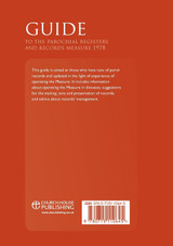 Guide to the Parochial Registers and Records Measure 1978 Guide to the Parochial Registers and Records Measure 1978