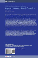 Organic Lasers and Organic Photonics Organic Lasers and Organic Photonics