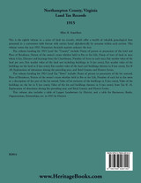 Northampton County, Virginia Land Tax Records, 1915 Northampton County, Virginia Land Tax Records, 1915