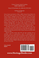 Union County, South Carolina Deed Abstracts, Volume II Union County, South Carolina Deed Abstracts, Volume II