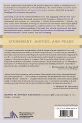 Atonement, Justice, and Peace Atonement, Justice, and Peace