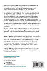 Current Directions in Ostracism, Social Exclusion and Rejection Research Current Directions in Ostracism, Social Exclusion and Rejection Research