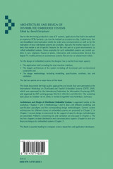 Architecture and Design of Distributed Embedded Systems Architecture and Design of Distributed Embedded Systems