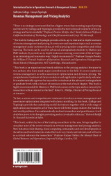 Revenue Management and Pricing Analytics