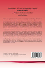 Economics of Grid-Supported Electric Power Markets Economics of Grid-Supported Electric Power Markets