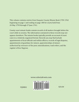 Fauquier County, Virginia Minute Book Abstracts 1759-1761